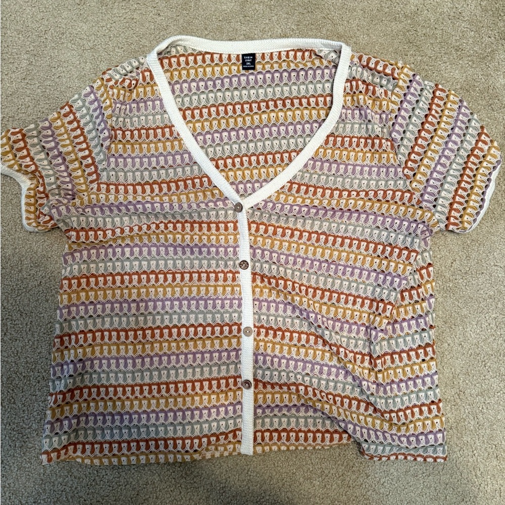 SHEIN Multicolor Button Down Shirt
